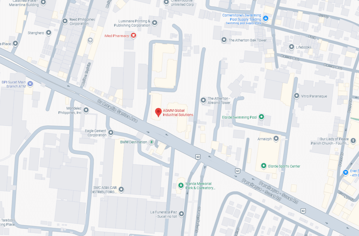 Map showing AGMM Global in San Isidro, Parañaque City